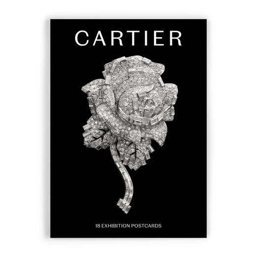 The boxed pack of postcards features Princess Margaret's Rose clip brooch on the cover.